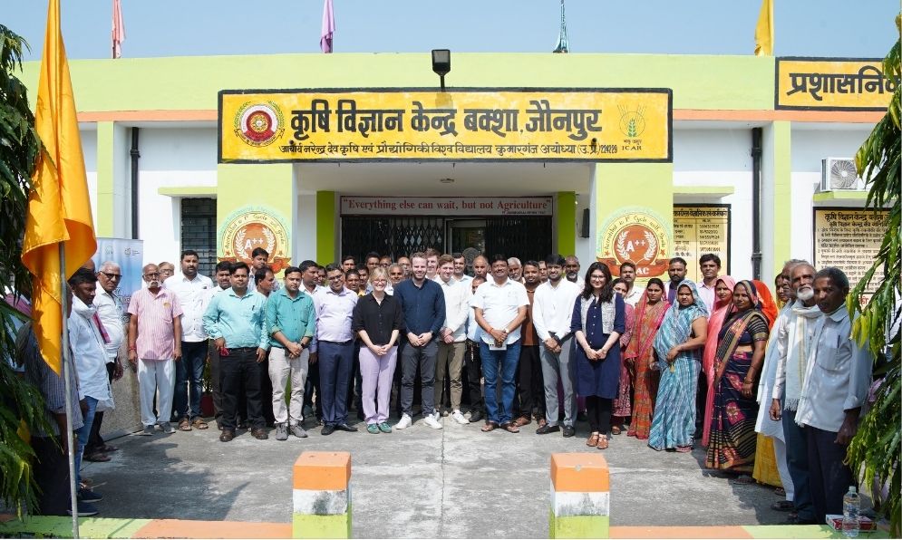 Farmers and officials at Krishi Vigyan Kendra Jaunpur